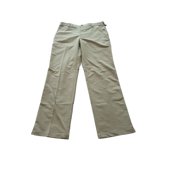 Under Armour Men's solid tan khaki flat front Golf Pants 36 X 32 NEW - Picture 2 of 7